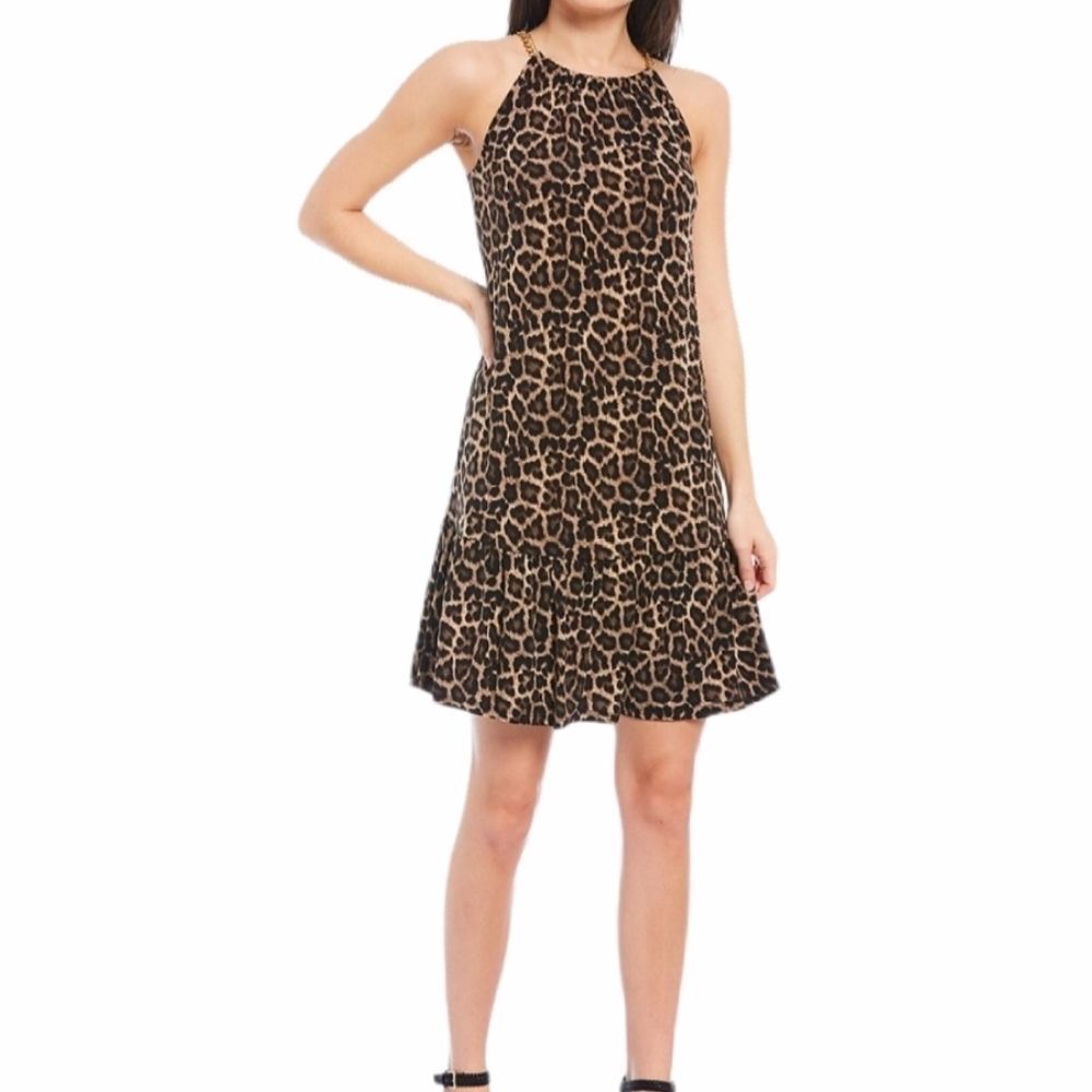 Michael kors halter dress with chain strap